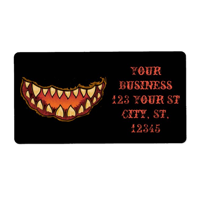 Funny Scary Jack o'lantern Thunder_Cove Fraktsedel (Framsidan)