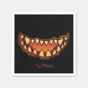 Funny Scary Jack o'lantern Thunder_Cove Pappersservett