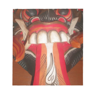 Funny Scary Konstig Tunga Halloween-mask Anteckningsblock