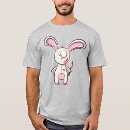 Funny Scary Murder Bunny T Shirt