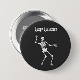 Funny Scary Skeleton Happy halloween Knapp