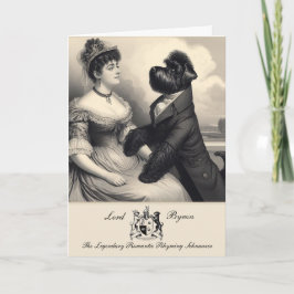 Funny Schnauzer Byron Hälsning Card Kort