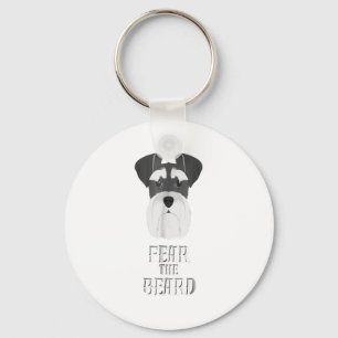 Funny Schnauzer Fear Beard Gift Nyckelring