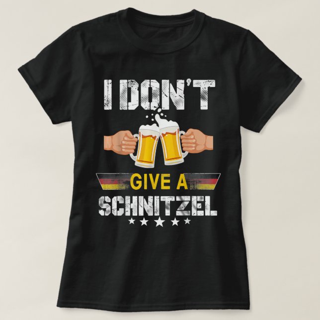 Funny Schnitzel Oktoberfest German Beer T Shirt (Design framsida)
