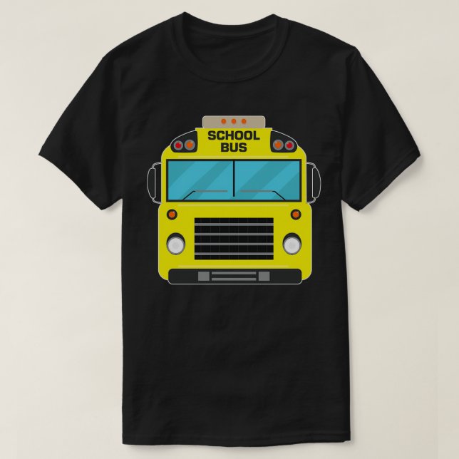 Funny School Buss Driver 13 T Shirt (Design framsida)