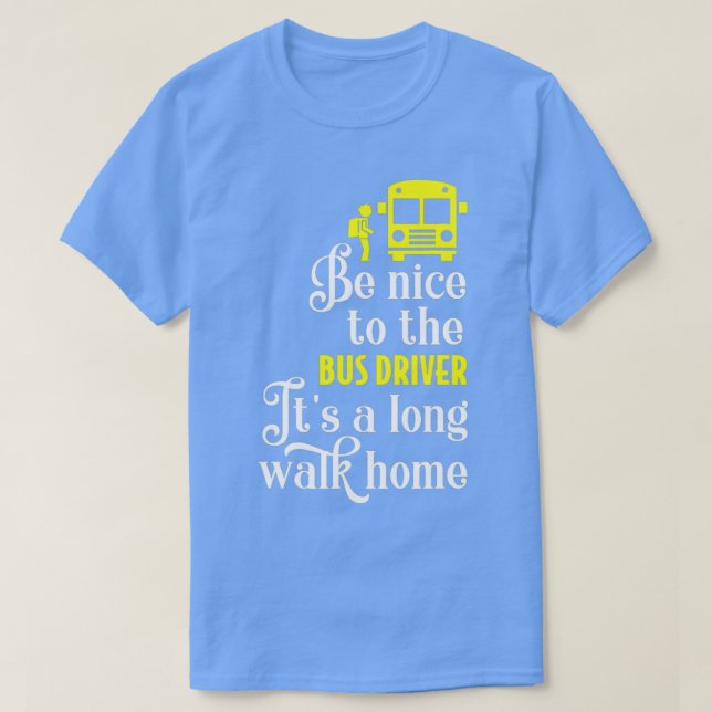 Funny School Buss Driver 1 T Shirt (Design framsida)