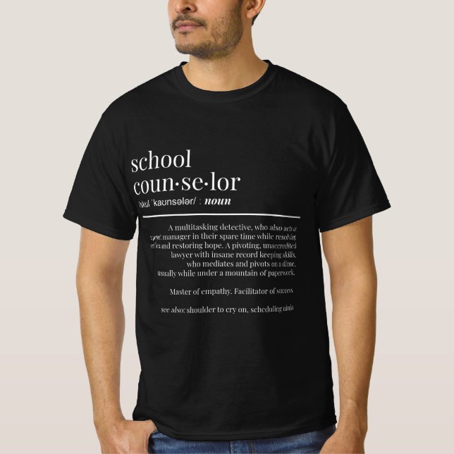 Funny School Counselor Gift Counseling  T Shirt (Framsida)