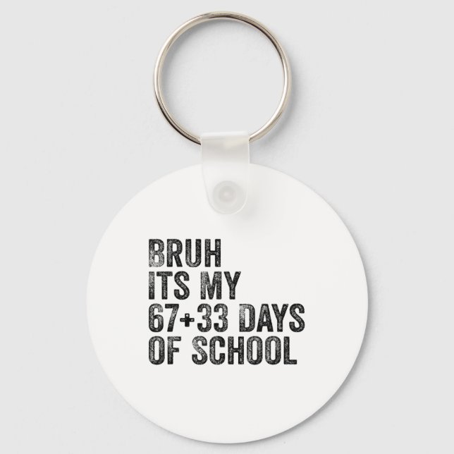 Funny School Countdown Student Teacher Clroom Humo Nyckelring (Framsida)