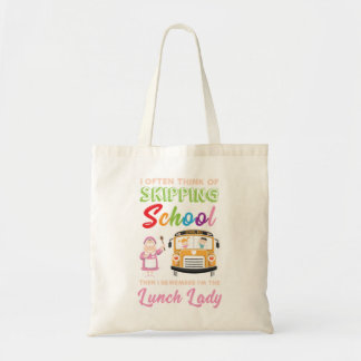 Funny School Lunch Dam Gift Tygkasse