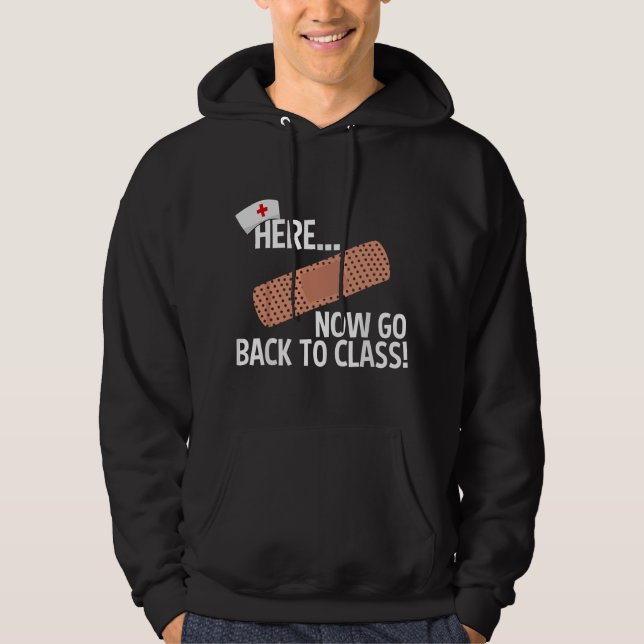 Funny School Nurse Medical Nursing Appreciation Da Hoodie (Framsida)