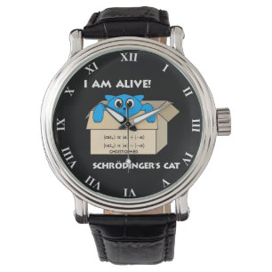 Funny Schrodingers katt är levande kvantmekanik Armbandsur