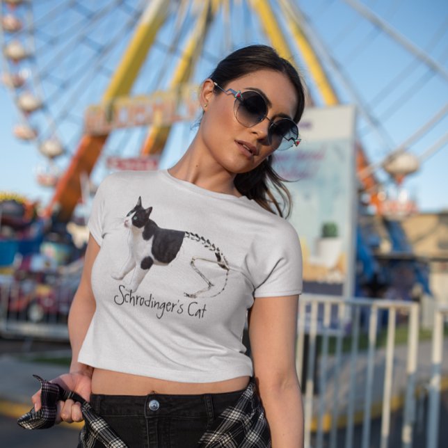 Funny Schrodingers katt T Shirt (Skapare uppladdad)