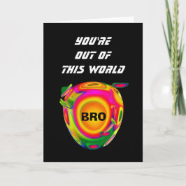 Funny Sci Fi Grattis på födelsedagen BROTHER Plane Kort