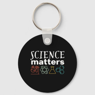 Funny Science Matters Geek och Nerd Scientist Nyckelring