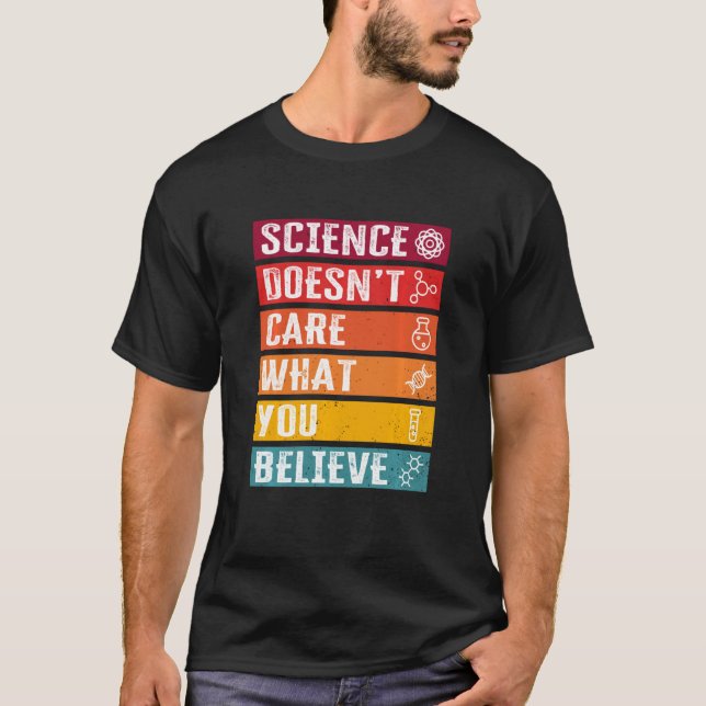 Funny Science Quote Science Teacher Scientist T Shirt (Framsida)
