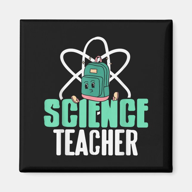 Funny Science Teacher Backpack School Humor  Magnet (Framsidan)