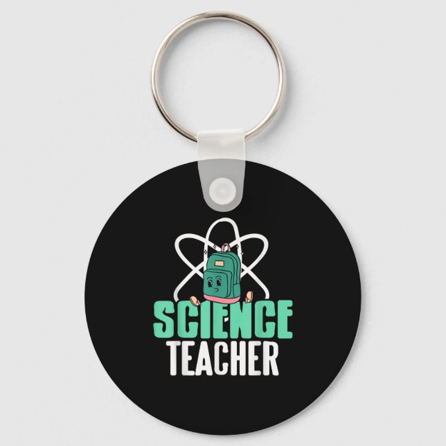 Funny Science Teacher Backpack School Humor  Nyckelring (Framsida)