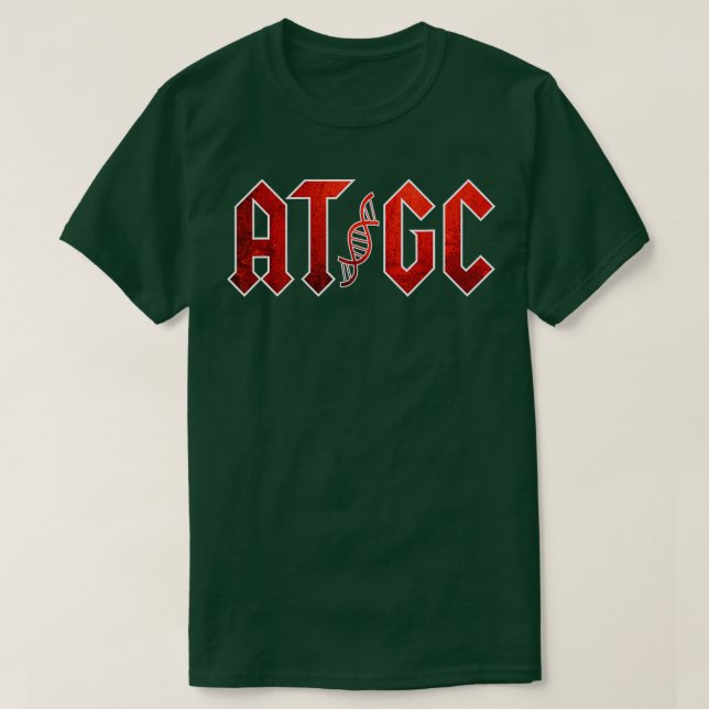 Funny Science Teacher Gift DNA ATGC Biology Chemis T Shirt (Design framsida)