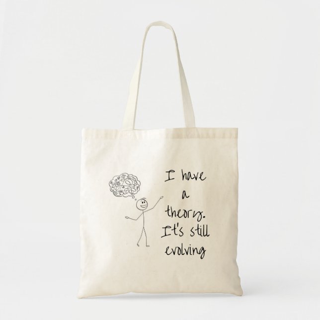 Funny Science Tote Bag - A Clever Gift for Science Tygkasse (Framsidan)