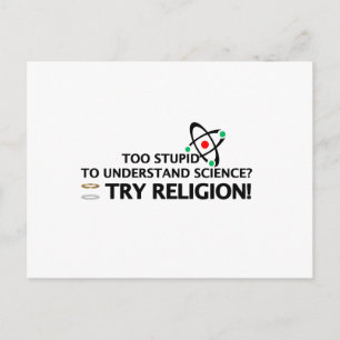 Funny Science VS Religion Vykort