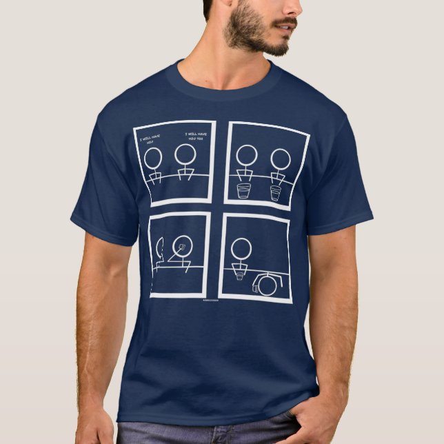 Funny Science Webben Tecknad Chemistry Meme Joke T Shirt (Framsida)