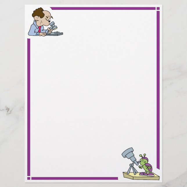 Funny Scientists Letterhead (Framsida)