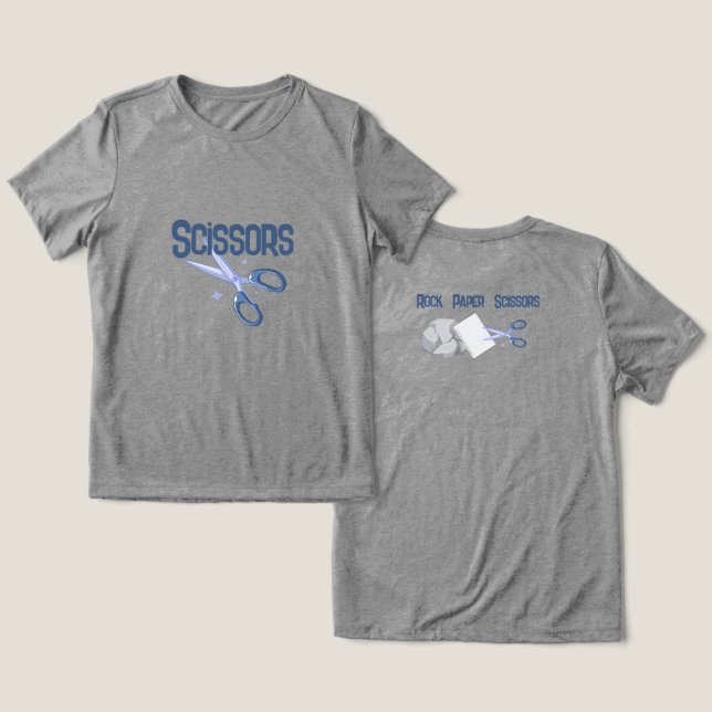 Funny Scissors Halloween Group Costume T Shirt (Design fram och bak)