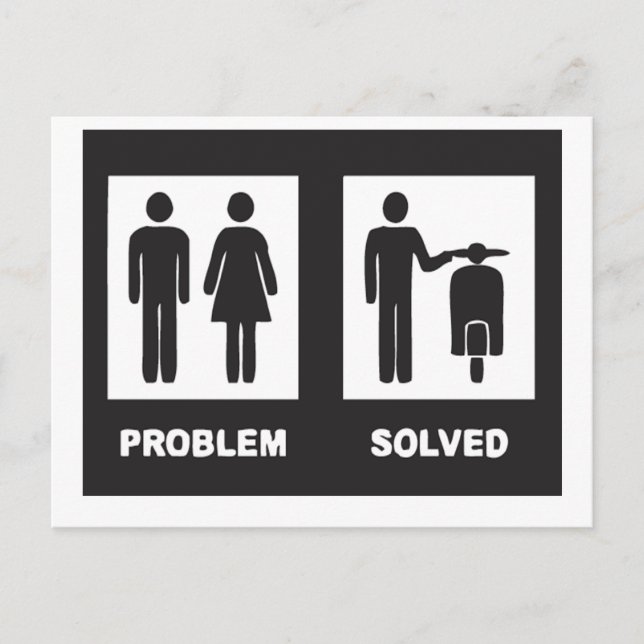 Funny Scooter Vykort (Framsida)