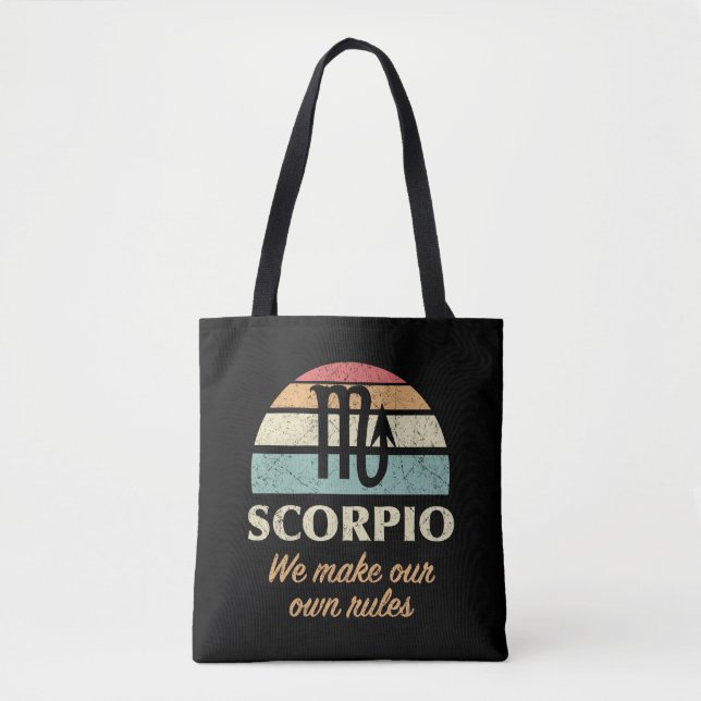 Funny Scorpio Zodiac Regler Tygkasse (Framsida)