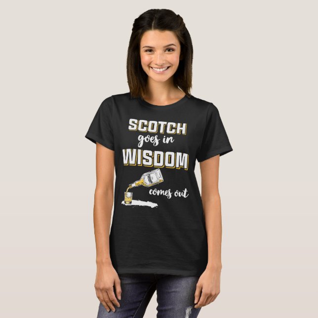 Funny Scotch Whiskey T Shirt (Hel framsida)