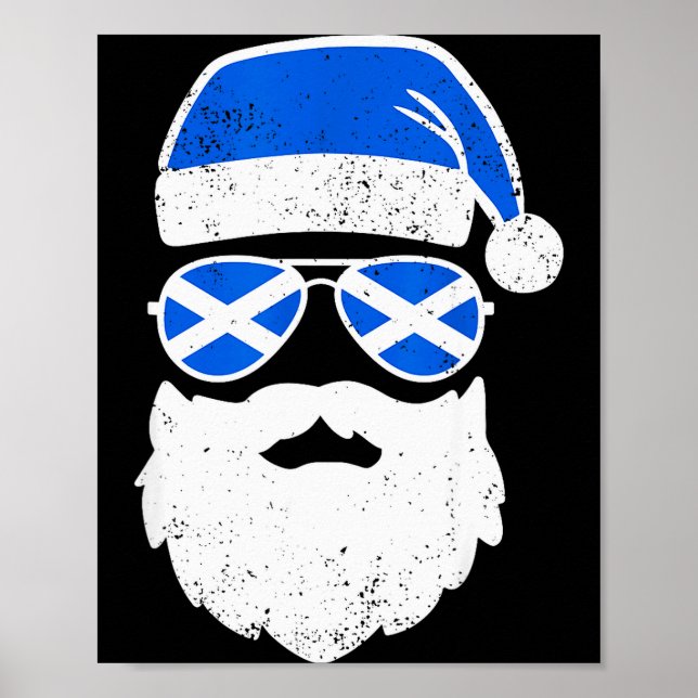 Funny Scottish Christmas Pajama Funny Matching Fam Poster (Framsidan)