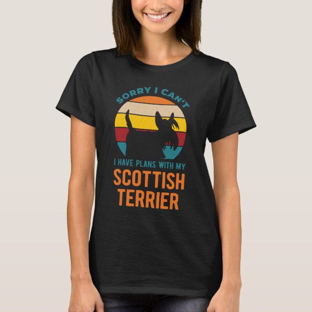 Funny Scottish Terrier T Shirt (Framsida)