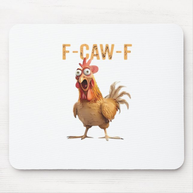 Funny Screaming Chicken F Caw F Humor Musmatta (Framsidan)
