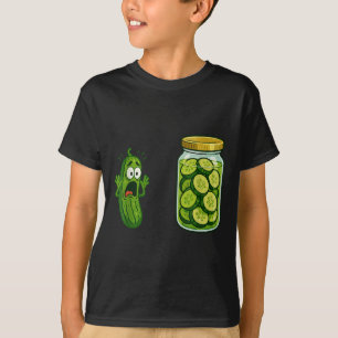 Funny Screaming Pickle Burk Cucumber Joke Memo Hum T Shirt