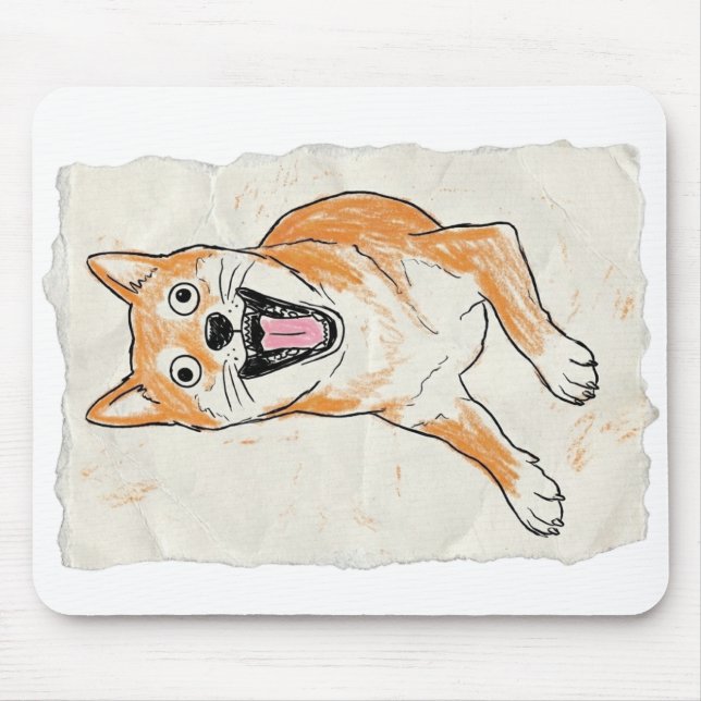 Funny Screaming Shiba Inu - Internal Chaos Crayon  Musmatta (Framsidan)