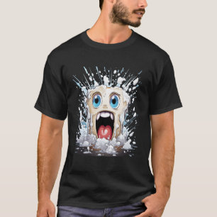 Funny Screaming Tooth Dentist Dental Teth Square H T Shirt