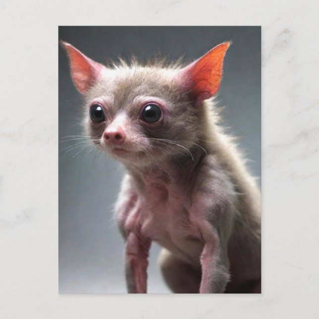 Funny SCruffy Animal Vykort (Framsida)