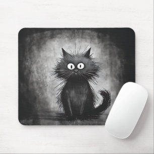 Funny SCruffy Black Cat Musmatta
