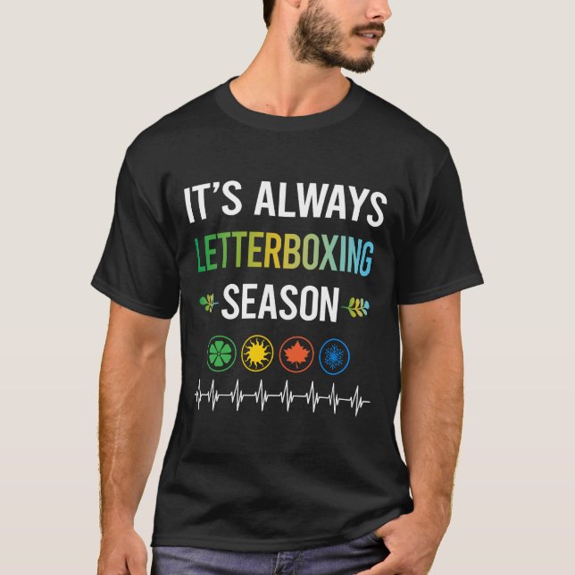 Funny Season Letterboxing T Shirt (Framsida)