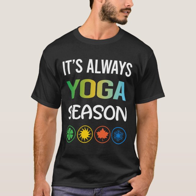 Funny Season Yoga T Shirt (Framsida)