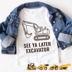 Funny See Ya Senater Excavator Construction Birthd T Shirt