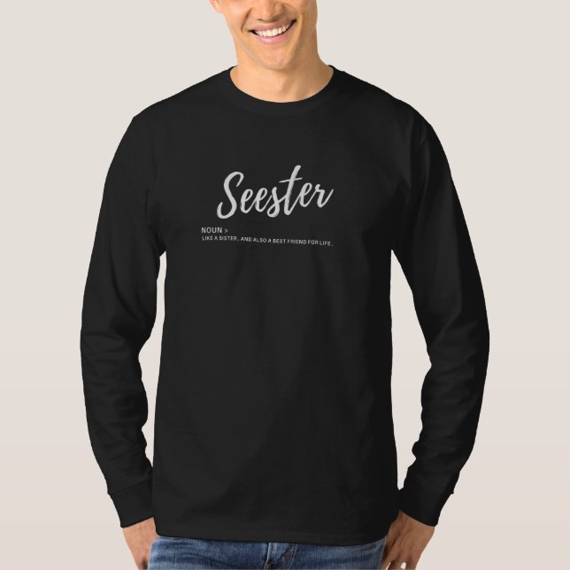 Funny Seester Definition Apparat Fantastisk T Shirt (Framsida)