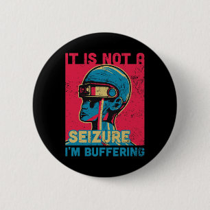 Funny Seizure - Lila Ribbon for Epilepsy Awarene Knapp