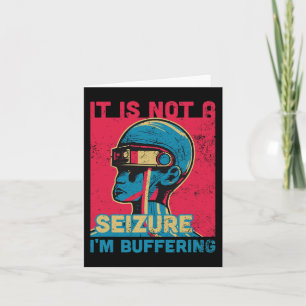 Funny Seizure - Lila ribbon for Epilepsy Awarene Kort