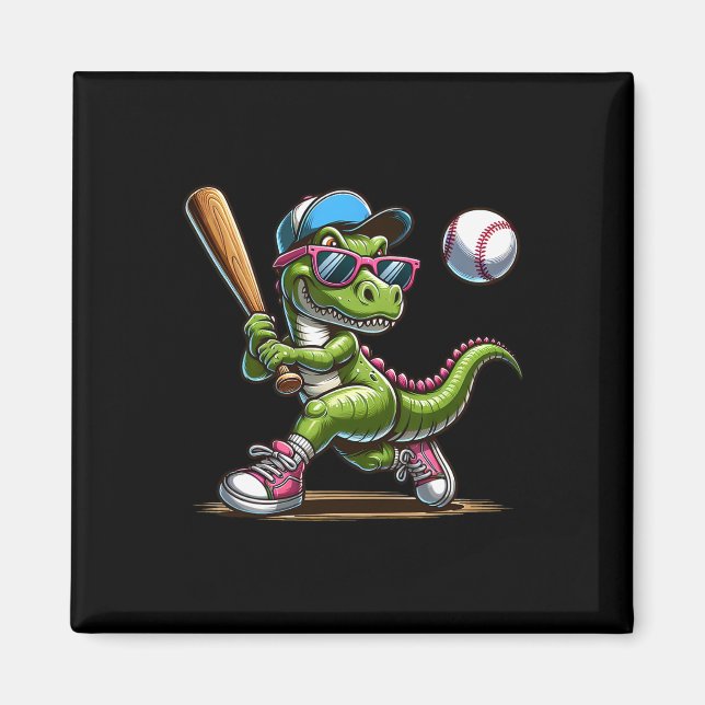 Funny Sell Dinosaur Boy Player Sport Kärlek T-rex  Magnet (Framsidan)