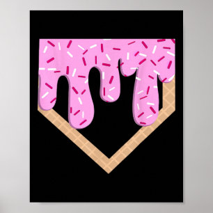 Funny Sell Ice Cream - droppning Sell Hem Platt - Poster