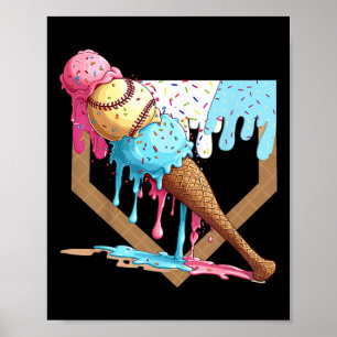 Funny Sell Ice Cream - droppning Sell Hem Platt - Poster