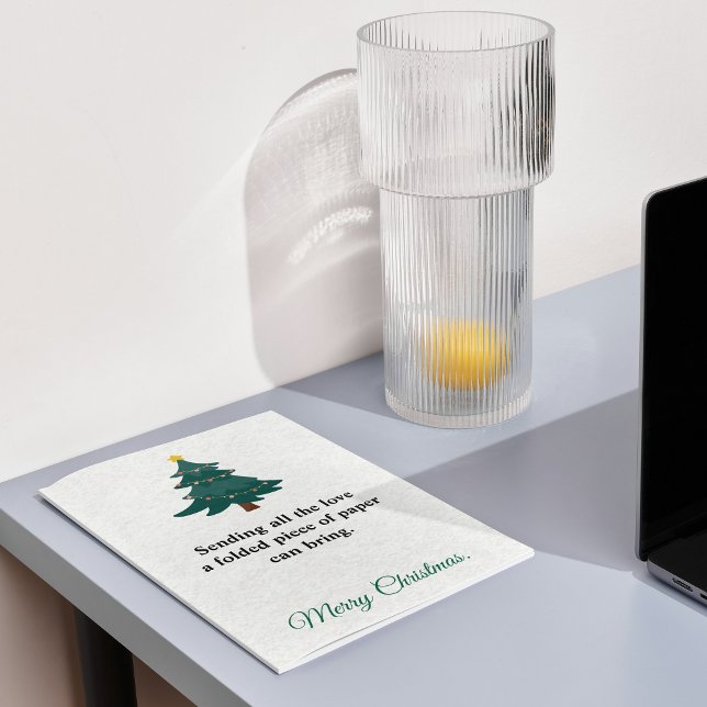 Funny "Sending Love" Christmas Card — Sarcastic  Helgkort (Funny "Sending Love" Christmas Card — Sarcastic Holiday)