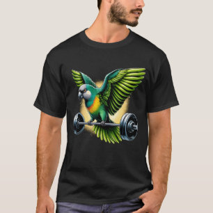 Funny Senegal Parrot Deadlift Weightlyftning T Shirt
