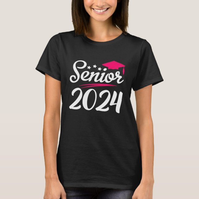 Funny Senior 2024 Graduation Class of 2024 Girls T T Shirt (Framsida)